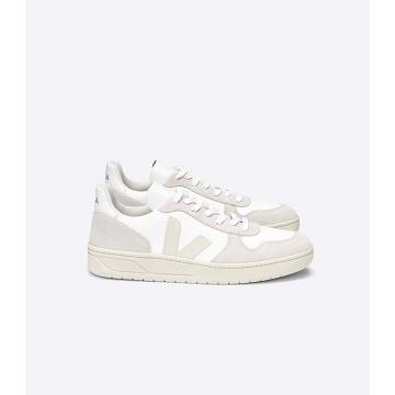 Veja V-10 B-MESH Tenisky Panske White/Beige | SK 336GSO